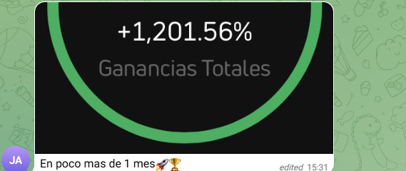 Captura de resultado real de alumno